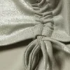 Glitzer-Bikinihose mit Bindebändern – Glitzer Khaki-Grün