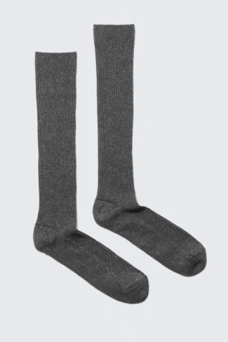 Glitzer-Socken – Dunkelgrauer Glitzer