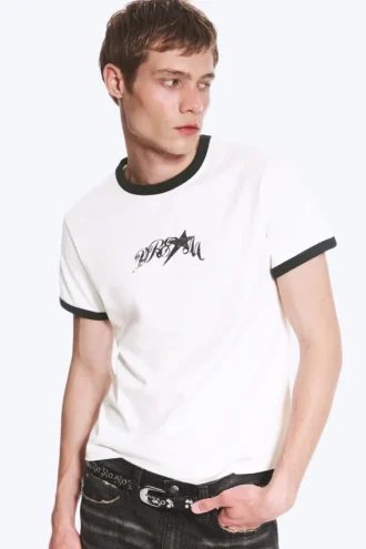 Grafik-T-Shirt – Weiß – Dre8M-Print
