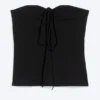 Halter-Bandeau-Top – Schwarz Halter-Bandeau-Top – Schwarz