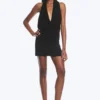 Halter-Minikleid – Schwarz Halter-Minikleid – Schwarz
