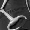 Handtasche aus Kunstleder mit Schnallenhenkel – Schwarz Handtasche aus Kunstleder mit Schnallenhenkel – Schwarz