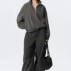 Hanne H Oversized-Trainingsjacke – Dunkelgrau
