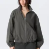 Hanne H Oversized-Trainingsjacke – Dunkelgrau