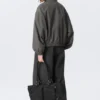 Hanne H Oversized-Trainingsjacke – Dunkelgrau