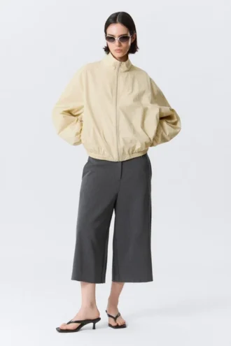 Hanne H Oversized-Trainingsjacke – Hellstaubbeige