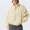 Hanne H Oversized-Trainingsjacke – Hellstaubbeige