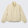 Hanne H Oversized-Trainingsjacke – Hellstaubbeige