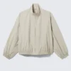 Hanne H Oversized-Trainingsjacke – Light Dusty Mole