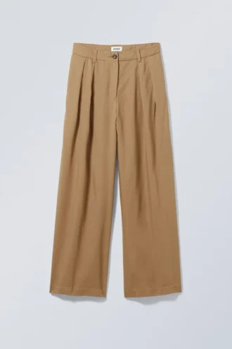 Hazel Lyocell-Hose – Dunkelbeige