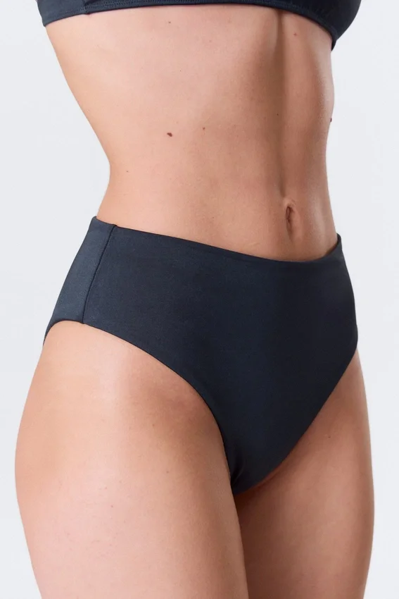 Hoch geschnittene Bikinihose im brasilianischen Stil – Dunkelblau Hoch geschnittene Bikinihose im brasilianischen Stil – Dunkelblau
