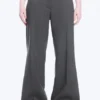 Hose mit mittlerer Leibhöhe und ausgestelltem Bein – Dunkelgrau meliert Hose mit mittlerer Leibhöhe und ausgestelltem Bein – Dunkelgrau meliert