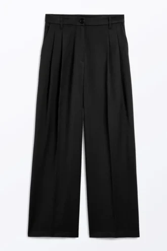 Hose mit weitem Bein – Schwarz Hose mit weitem Bein – Schwarz