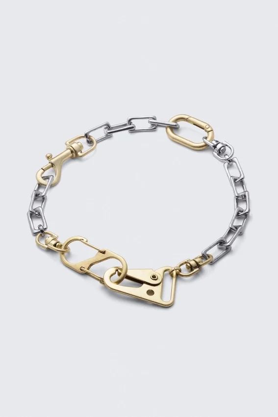 Hosenkette mit Verschluss – Gold & Silber Hosenkette mit Verschluss – Gold & Silber
