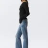Hour Low Rise Skinny Bootcut Distressed Jeans – Blue Horses – Mittelblau Hour Low Rise Skinny Bootcut Distressed Jeans – Blue Horses – Mittelblau