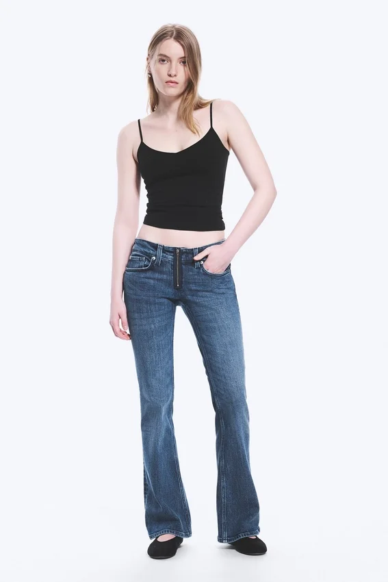 Hour Low Rise Skinny Bootcut Leg Jeans – Dusky Blue – Medium Blue Hour Low Rise Skinny Bootcut Leg Jeans – Dusky Blue – Medium Blue