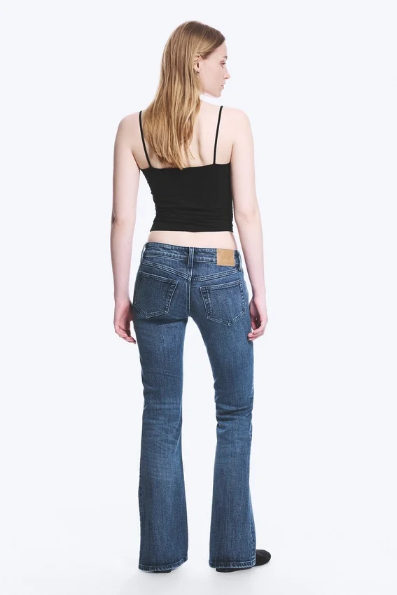 Hour Low Rise Skinny Bootcut Leg Jeans – Dusky Blue – Medium Blue Hour Low Rise Skinny Bootcut Leg Jeans – Dusky Blue – Medium Blue