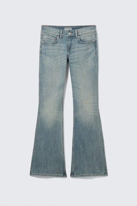 Hour Low Rise Skinny Bootcut Leg Jeans – Gloria Blue – Mittelblau Hour Low Rise Skinny Bootcut Leg Jeans – Gloria Blue – Mittelblau