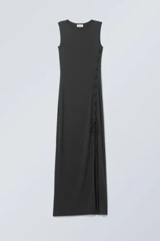 Ira Langes Schnürkleid – Schwarz