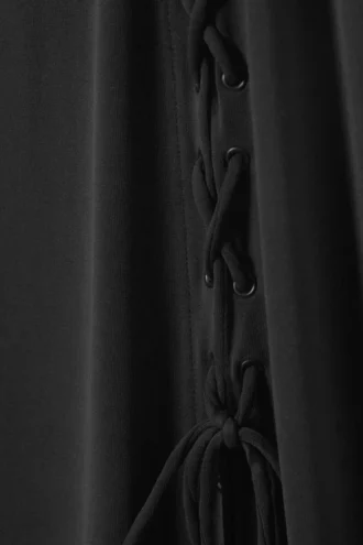 Ira Langes Schnürkleid – Schwarz
