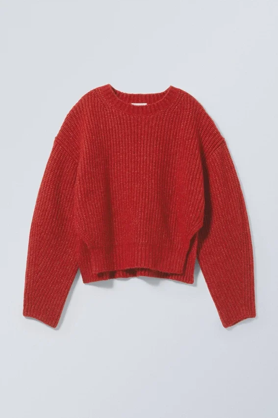 Ivy-Strickpullover – Rot Ivy-Strickpullover – Rot