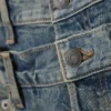 Jeans mit doppeltem Bund und weitem Bein – Arizona Blue – Mittelblau Jeans mit doppeltem Bund und weitem Bein – Arizona Blue – Mittelblau