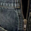 Jeans mit geradem Bein und Reißverschluss – Mittelblau – Mittelblau Jeans mit geradem Bein und Reißverschluss – Mittelblau – Mittelblau