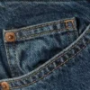 Jeans mit hoher Taille, geschwungenem Rückenteil und geradem Bein – Barrel – Mittelblau Jeans mit hoher Taille, geschwungenem Rückenteil und geradem Bein – Barrel – Mittelblau