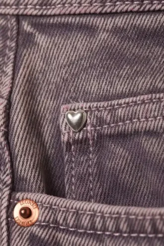 Jeans mit hoher Taille und Barrel-Bein – Dusty Purple Jeans mit hoher Taille und Barrel-Bein – Dusty Purple