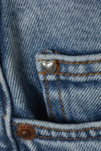 Jeans mit hoher Taille und geradem Barrel-Bein – Fresh Blue – Hellblau Jeans mit hoher Taille und geradem Barrel-Bein – Fresh Blue – Hellblau