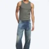 Jeans mit niedriger Leibhöhe, lockerer Passform und konisch zulaufendem Bein – Baltic Blue – Dunkelblau Jeans mit niedriger Leibhöhe, lockerer Passform und konisch zulaufendem Bein – Baltic Blue – Dunkelblau