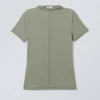 Jen Mockneck Top – Khaki-Grün