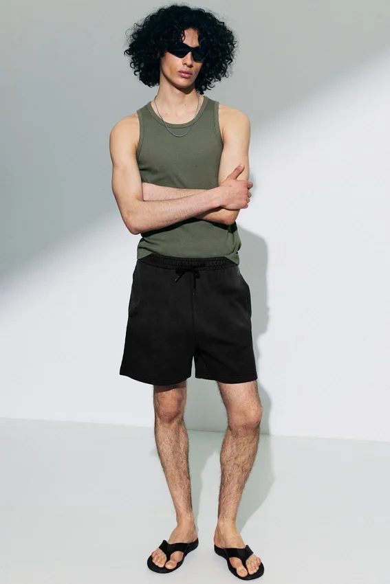 Jersey-Shorts – Schwarz Jersey-Shorts – Schwarz