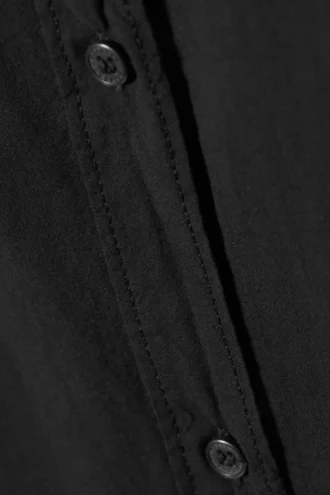 Jody Baumwoll-Voile-Hemd – Schwarz Jody Baumwoll-Voile-Hemd – Schwarz