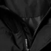 Kapuzen-Daunenjacke mit Kunstfellbesatz – Schwarz Kapuzen-Daunenjacke mit Kunstfellbesatz – Schwarz