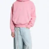 Kapuzenpullover mit lockerer Passform – gewaschenes Rosa Kapuzenpullover mit lockerer Passform – gewaschenes Rosa