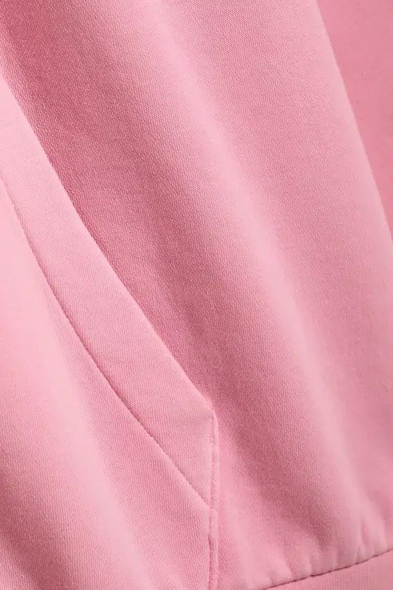 Kapuzenpullover mit lockerer Passform – gewaschenes Rosa Kapuzenpullover mit lockerer Passform – gewaschenes Rosa