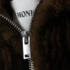 Kapuzenweste mit Reißverschluss aus Kunstfell – Fuzzy Brown Kapuzenweste mit Reißverschluss aus Kunstfell – Fuzzy Brown