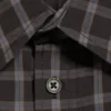 Kastenförmiges Baumwollhemd mit kurzen Shorts – kariert, schwarz Kastenförmiges Baumwollhemd mit kurzen Shorts – kariert, schwarz