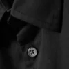 Kastenförmiges Baumwollhemd mit kurzen Shorts – Schwarz Kastenförmiges Baumwollhemd mit kurzen Shorts – Schwarz