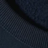 Kastenförmiges, kurz geschnittenes Sweatshirt aus Baumwolle – Dunkelblau Kastenförmiges, kurz geschnittenes Sweatshirt aus Baumwolle – Dunkelblau