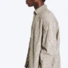 Kastiges Langarmhemd aus Baumwollpopeline – Beige kariert Kastiges Langarmhemd aus Baumwollpopeline – Beige kariert