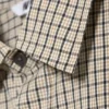 Kastiges Langarmhemd aus Baumwollpopeline – Beige kariert Kastiges Langarmhemd aus Baumwollpopeline – Beige kariert