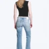 Katsumi Low Rise Slim Flared Leg Jeans – Climb Blue – Hellblau Katsumi Low Rise Slim Flared Leg Jeans – Climb Blue – Hellblau