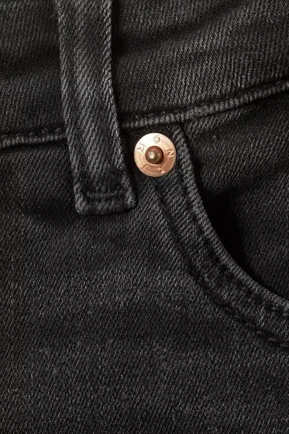 Katsumi Low-Waist-Flared-Jeans – Washed Black Katsumi Low-Waist-Flared-Jeans – Washed Black