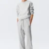 Klassische Jogginghose – Grau meliert Klassische Jogginghose – Grau meliert