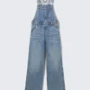 Klassische Latzhose aus Baumwoll-Denim – Frisches Blau – Mittelblau Klassische Latzhose aus Baumwoll-Denim – Frisches Blau – Mittelblau