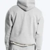 Klassischer Kapuzenpullover – Hellstaubgrau meliert