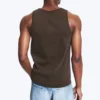 Klassisches geripptes Tanktop – Dunkelbraun Klassisches geripptes Tanktop – Dunkelbraun
