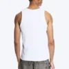 Klassisches geripptes Tanktop – Weiß
